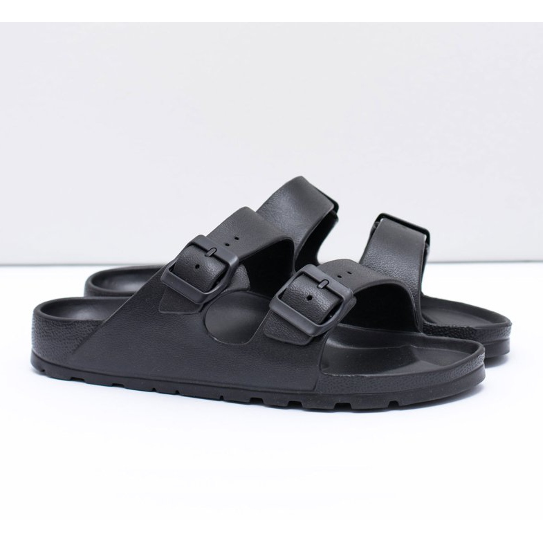 Flameshoes Pantofole da giardino leggere nere da uomo nero 1