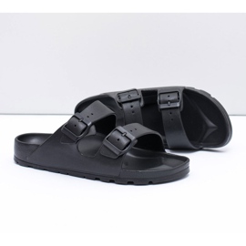 Flameshoes Pantofole da giardino leggere nere da uomo nero 2