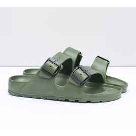 Flameshoes Pantofole leggere da uomo verde oliva 1