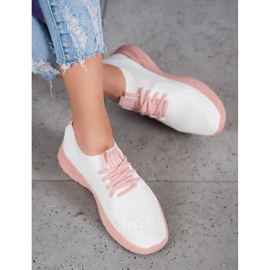 Seastar Scarpe sportive leggere bianca rosa 2