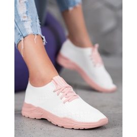 Seastar Scarpe sportive leggere bianca rosa 1