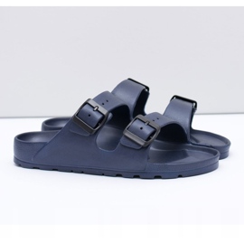 Flameshoes Pantofole da giardino leggere blu navy da uomo 1