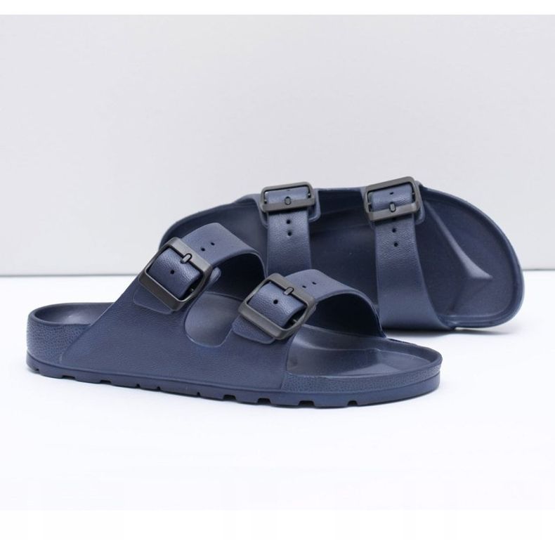 Flameshoes Pantofole da giardino leggere blu navy da uomo 2