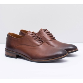 Bednarek Polish Shoes Scarpe Brogues da Uomo Bednarek Formali in Pelle Marrone Clark 1
