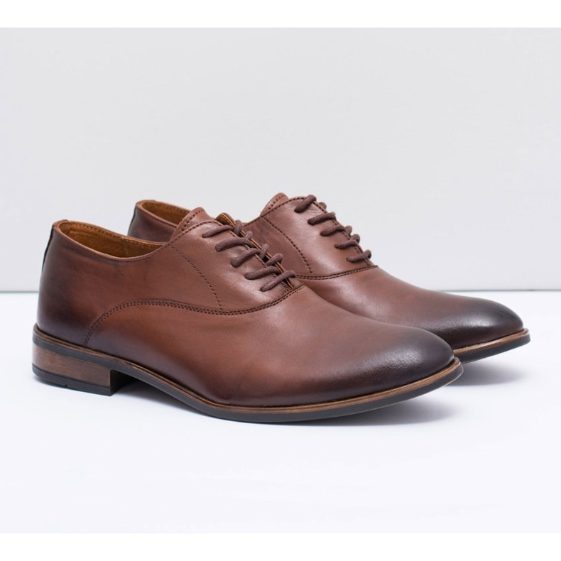 Bednarek Polish Shoes Scarpe Brogues da Uomo Bednarek Formali in Pelle Marrone Clark 1
