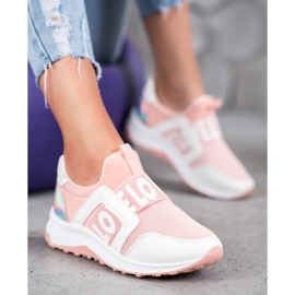 Seastar Slipon sulla piattaforma dell'amore bianca rosa 2