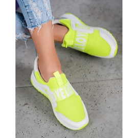 Seastar Slipon sulla piattaforma dell'amore bianco verde 1