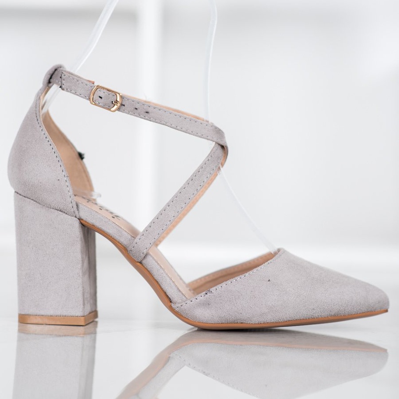 Seastar Décolleté in pelle scamosciata grigie grigio 2