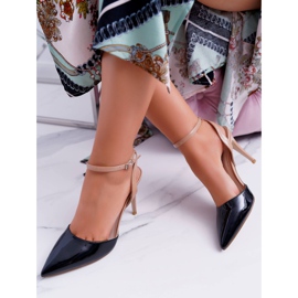 Sandali Tacco Alto Donna Nero Beige Ergola marrone 1