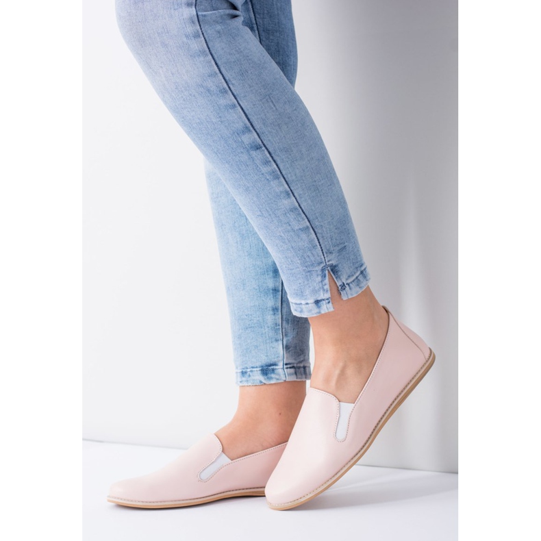 Butmil Ballerine Donna Rosa Pastello Pelle Fresca 1