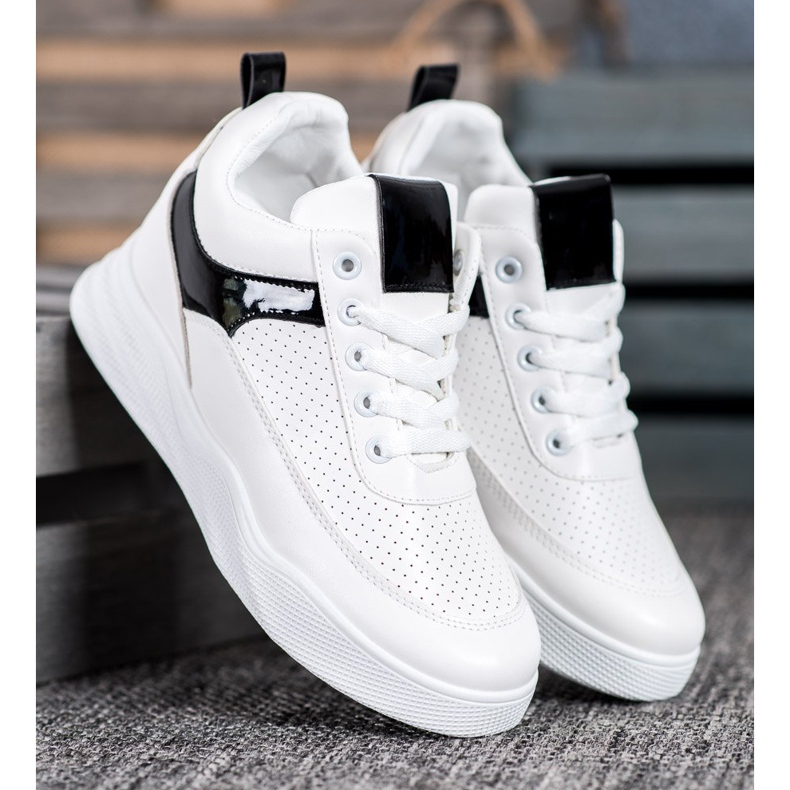 Renda Sneakers in ecopelle bianco 2