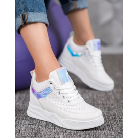 Renda Sneakers in ecopelle bianco 1