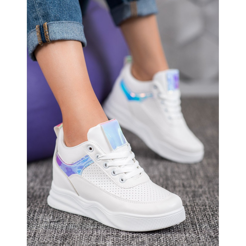 Renda Sneakers in ecopelle bianca 1