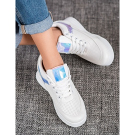 Renda Sneakers in ecopelle bianco 2