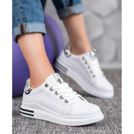 Diamantique Scarpe sportive sulla piattaforma bianca 1