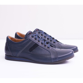 Neex Scarpe Sportive Uomo in Pelle Sferis blu navy 1