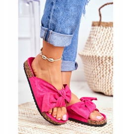 PS1 Pantofole da donna con fiocchi di sughero Wendy Fuchsia rosa 2
