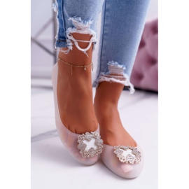 Lu Boo | Ballerine in gomma bianca Meliski Strass Palita bianco 1