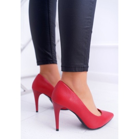 Sergio Leone Opaco Décolleté Stiletto Rosso Feliciana 2
