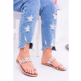 Lu Boo Eleganti Pantofole Dorate Paillettes Tanut d'oro 1
