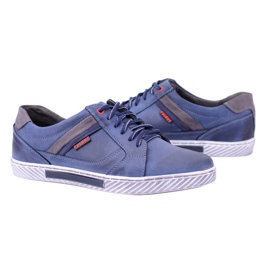 Polbut Scarpe casual blu navy da uomo in pelle Wilder 1