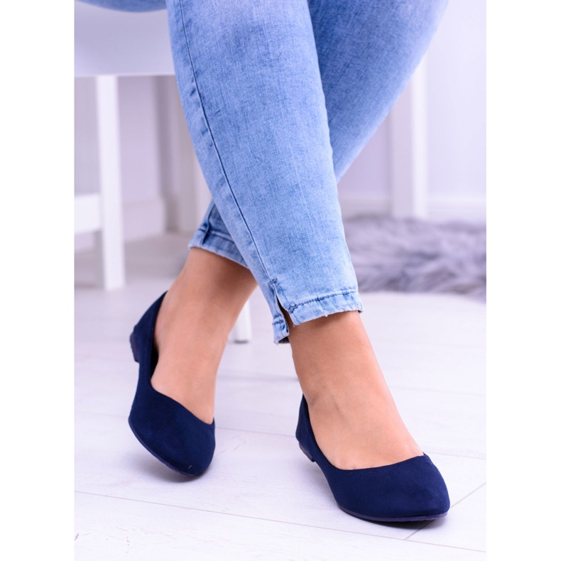 SEA Ballerine Donna Blu Navy Suede Bueno 1
