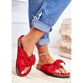 PS1 Pantofole rosse da donna sul fiocco di sughero Wendy rosso 2