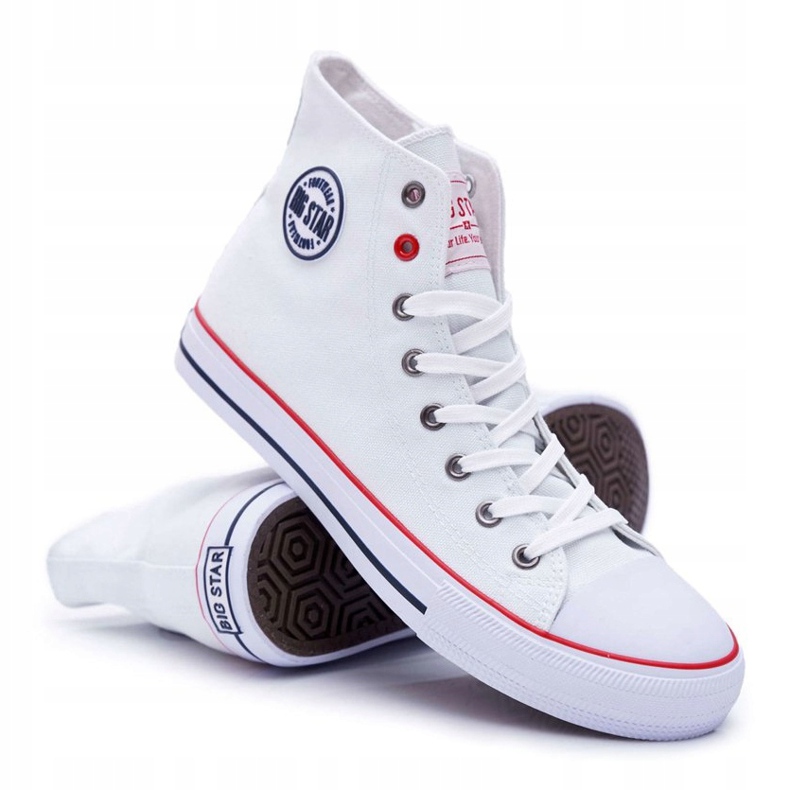 Sneakers Bianche da Uomo Big Star High T174106 bianca 1