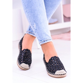 Lu Boo Espadrillas Nere da Donna con Ballerine Macarena nero 1