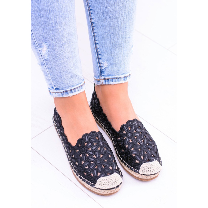Lu Boo Espadrillas Nere da Donna con Ballerine Macarena nero 2