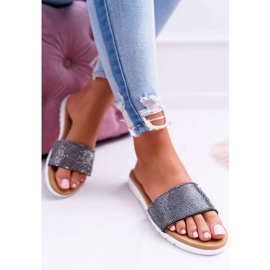 Lu Boo Pantofole Nere Da Donna Con Paillettes Goodies nero 1