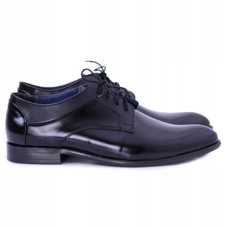 Bednarek Polish Shoes Brogues da uomo Bednarek Eleganti scarpe formali in pelle nere Maksim nero 1
