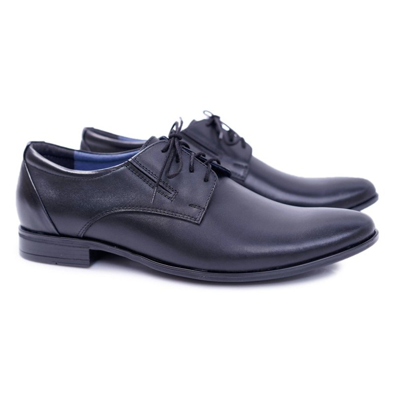 Bednarek Polish Shoes Brogues da uomo Bednarek Eleganti scarpe formali in pelle nere Franko nero 1