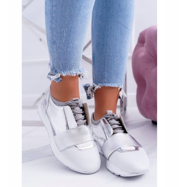 Lu Boo Scarpe Sportive Argento Donna Madoni grigio 1