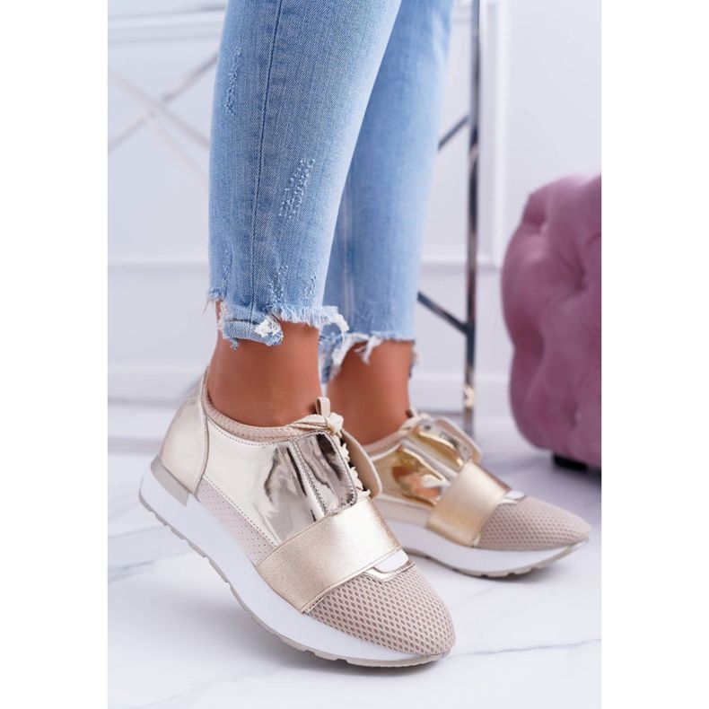 Lu Boo Scarpe Sportive Oro Donna Madoni d'oro 1