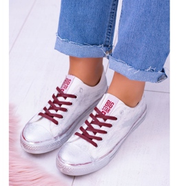 Sneakers Big Star Bianche Placcate Argento BB274014 bianco 2