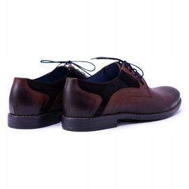 Scarpe Zinedine da uomo in pelle marrone Nikopol 1