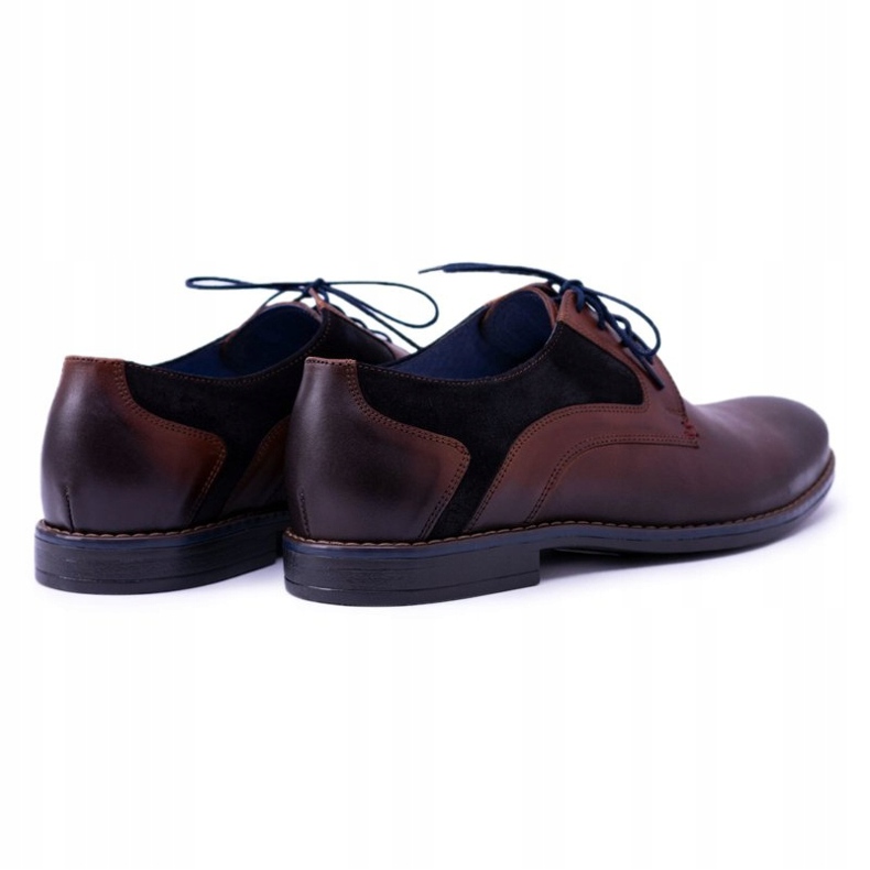 Scarpe Zinedine da uomo in pelle marrone Nikopol 1