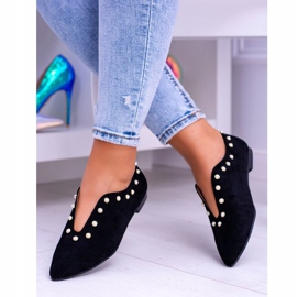 Lu Boo Scarpe Nere Con Ritagli Perline Merseo nero 1