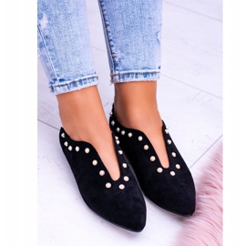 Lu Boo Scarpe Nere Con Ritagli Perline Merseo nero 2