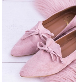 Lu Boo Ballerina Rosa In Pelle Scamosciata Lordsy Spitz Feliciano 1
