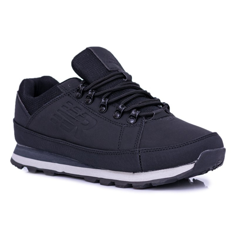 Scarpe da trekking nere da uomo Solid di Newlans nero 1