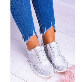 Scarpe Sportive Donna Argento Con Paillettes Lu Boo Infinitiale grigio 2