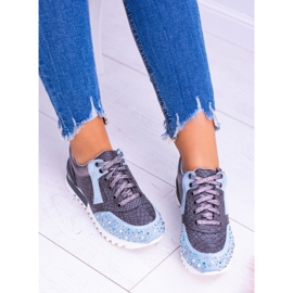 Scarpe Sportive Donna Blu Con Paillettes Lu Boo Infinitiale 2