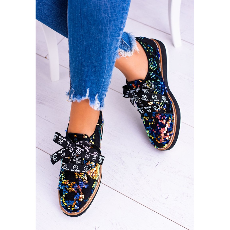 Lu Boo Scarpe Brogue Donna Scamosciato Multicolor Moonlight nero multicolore 1