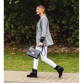 Lu Boo Stivali Donna Neri Cerniera Paillettes Rafell nero 2
