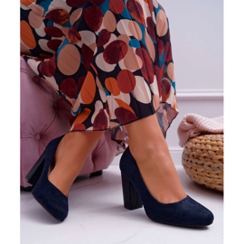 Décolleté Donna Sergio Leone PB200 Scamosciato Blu Navy Selva 2