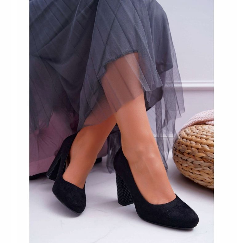 Décolleté Donna Sergio Leone PB200 Scamosciato Nero Selva 2