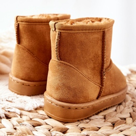 FRROCK Caldi stivali da neve da bambino per bambini Khaki Gooby giallo 2