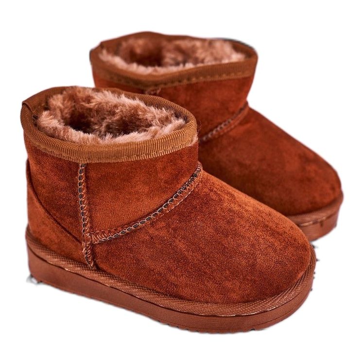 FRROCK Caldi stivali da neve da bambino per bambini Khaki Gooby marrone 1
